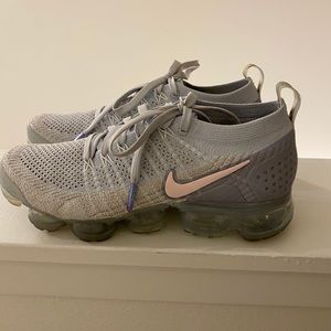 Nike Vapormax Flyknit. White. Size 8.5.